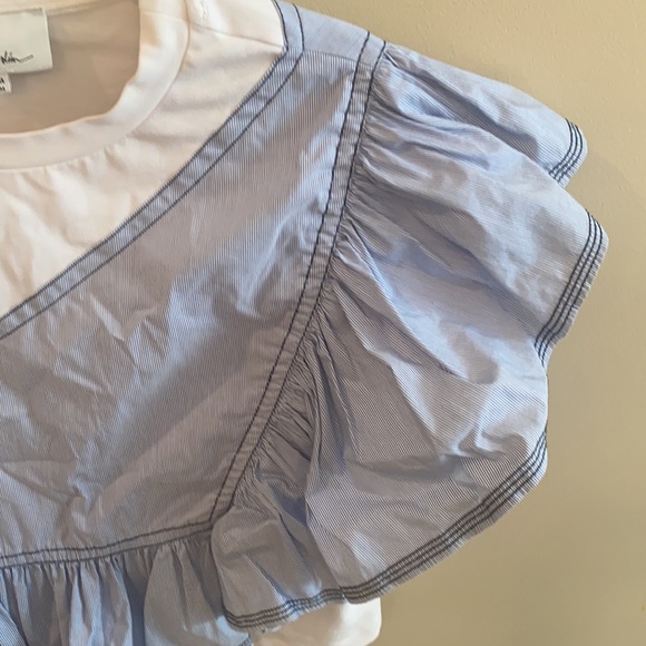 3.1 Phillip Lim Short Sleeve Top Size Medium - Picture 3 of 8